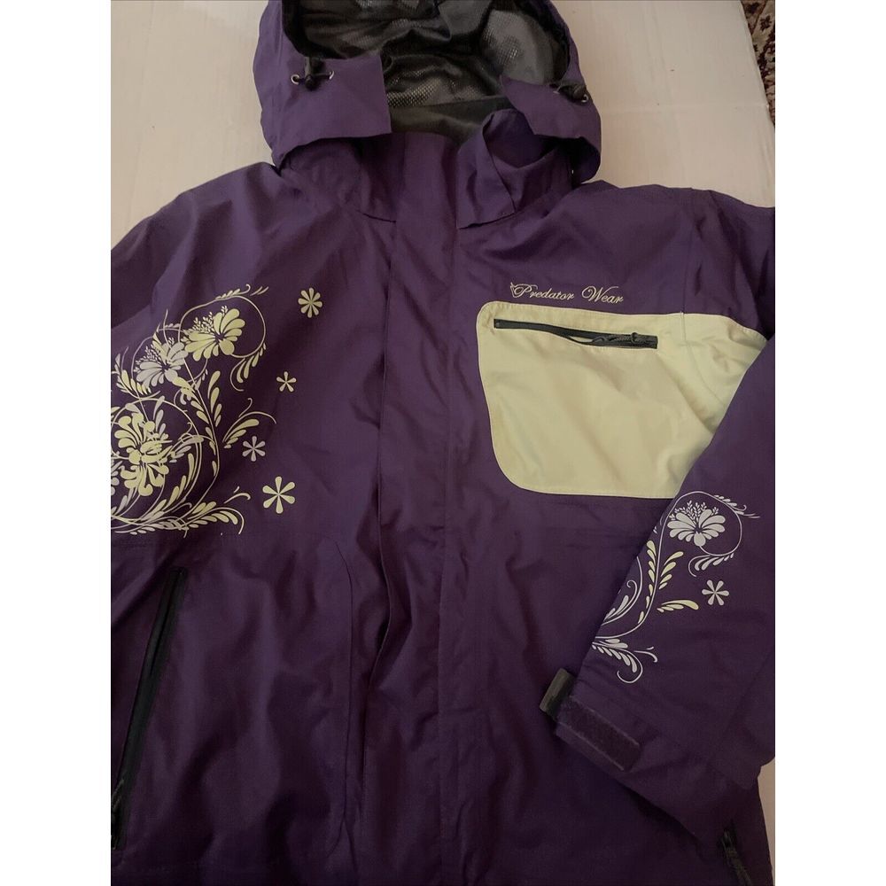 Predator Wear‎ Jacket Purple And Green Floral